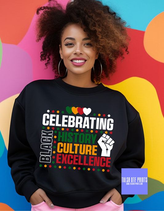 DTF CELEBRATING BLACK HISTORY TRANSFER