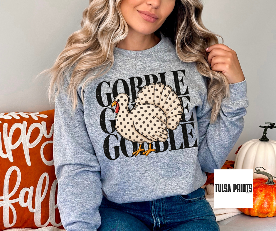 DTF TURKEY POLKA DOTS TRANSFER