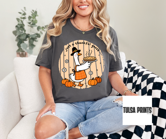 DTF JUST A THANKFUL GOOSE TRANSFER