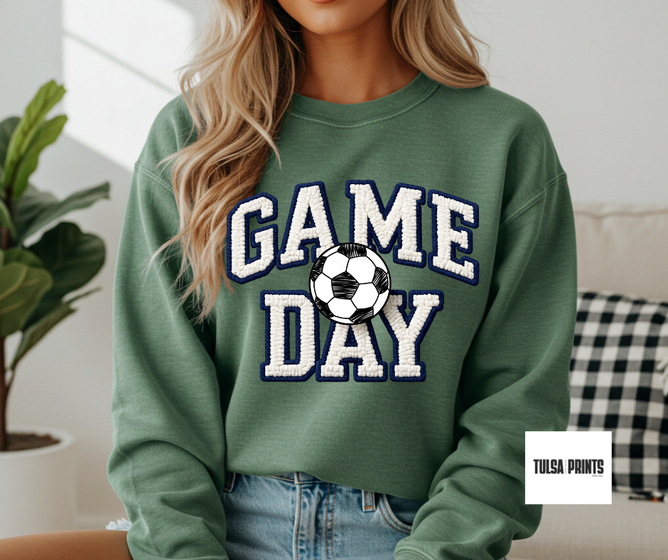 DTF GAME DAY EMBROIDERED TRANSFER