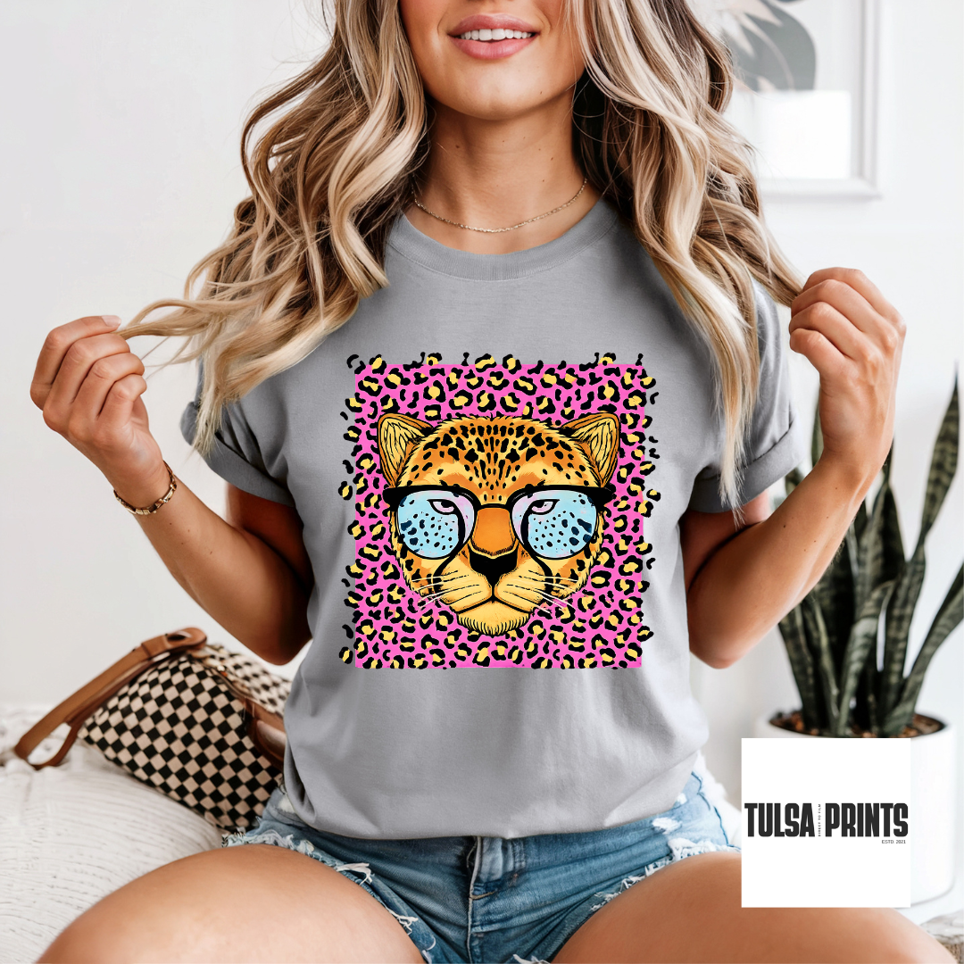 DTF LEOPARD W/ TINTED GLASSES TRANSFER
