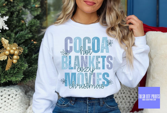 DTF COCOA, BLANKETS & MOVIES TRANSFER
