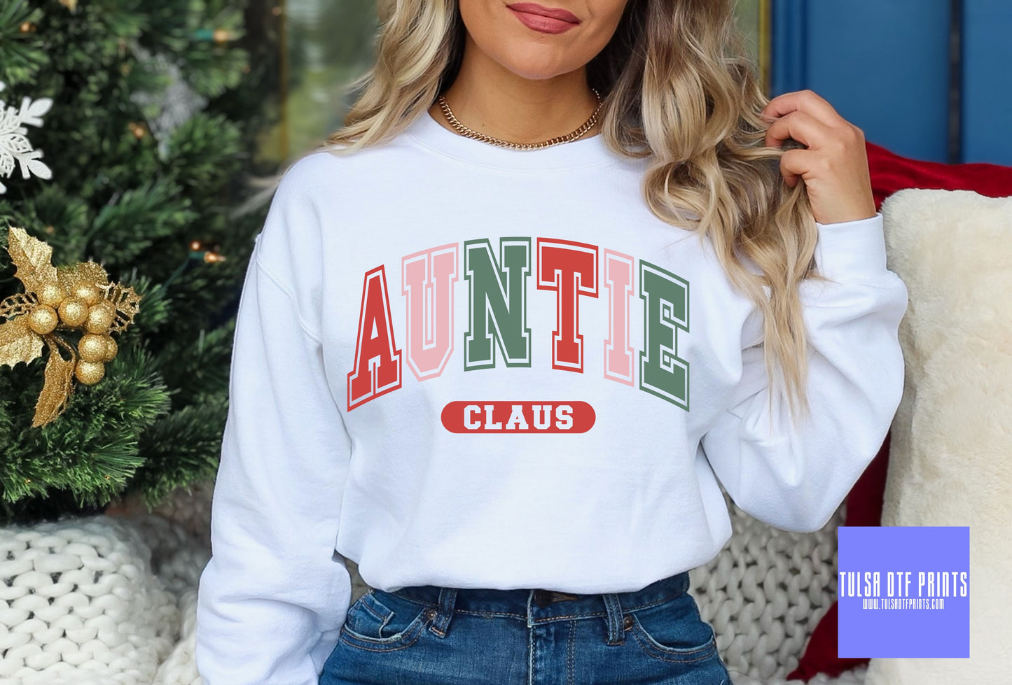 DTF AUNTIE CLAUS TRANSFER