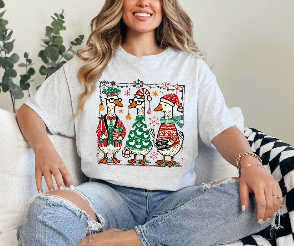 DTF JOLLY GEESE & TEACHER PEACE TRANSFER (2 COLORS AVAIL.)
