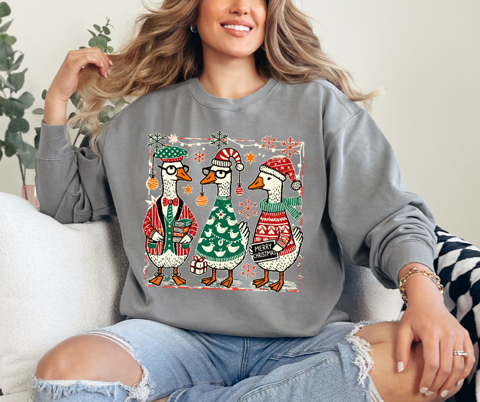 DTF JOLLY GEESE & TEACHER PEACE TRANSFER (2 COLORS AVAIL.)