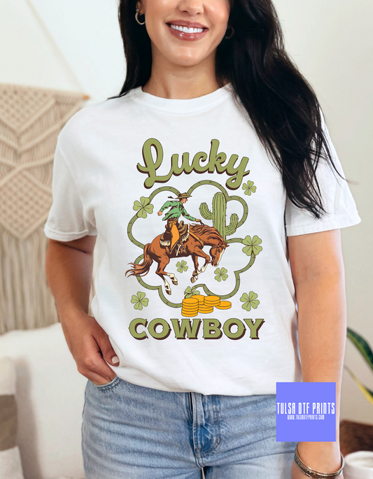 DTF LUCKY COWBOY RIDING TRANSFER