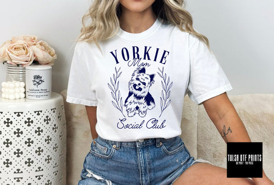 DTF YORKIE MOM SOCIAL CLUB TRANSFER
