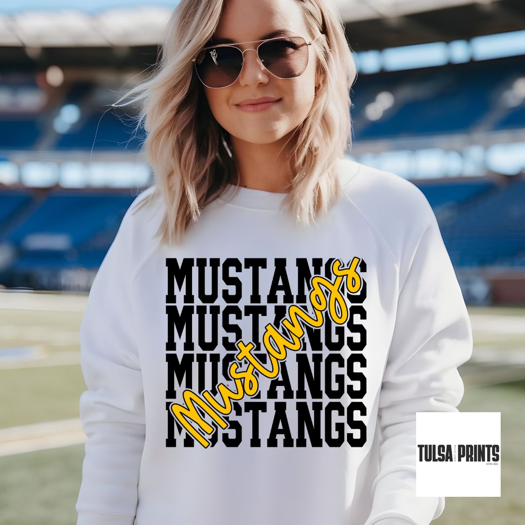 DTF STACKED CURSIVE DESIGN COLLECTION TRANSFER (10 OPTIONS AVAIL.)