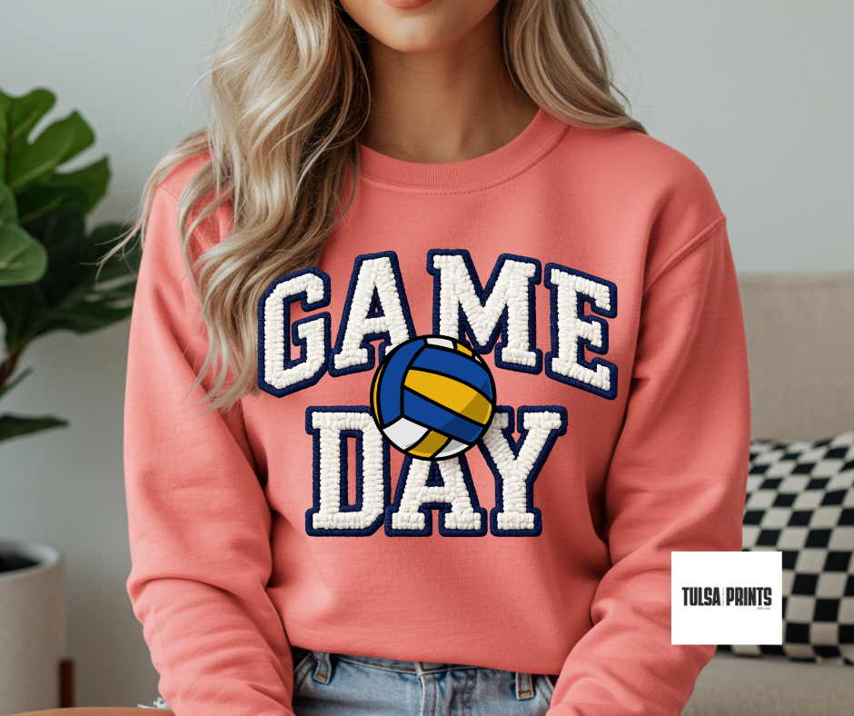 DTF GAME DAY EMBROIDERED TRANSFER