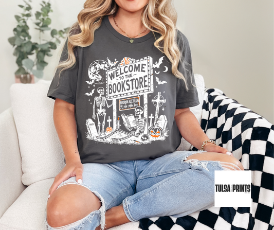 DTF WELCOME HALLOWEEN BOOKSTORE TRANSFER
