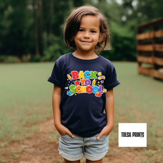 DTF COLORFUL BACK TO SCHOOL TRANSFER