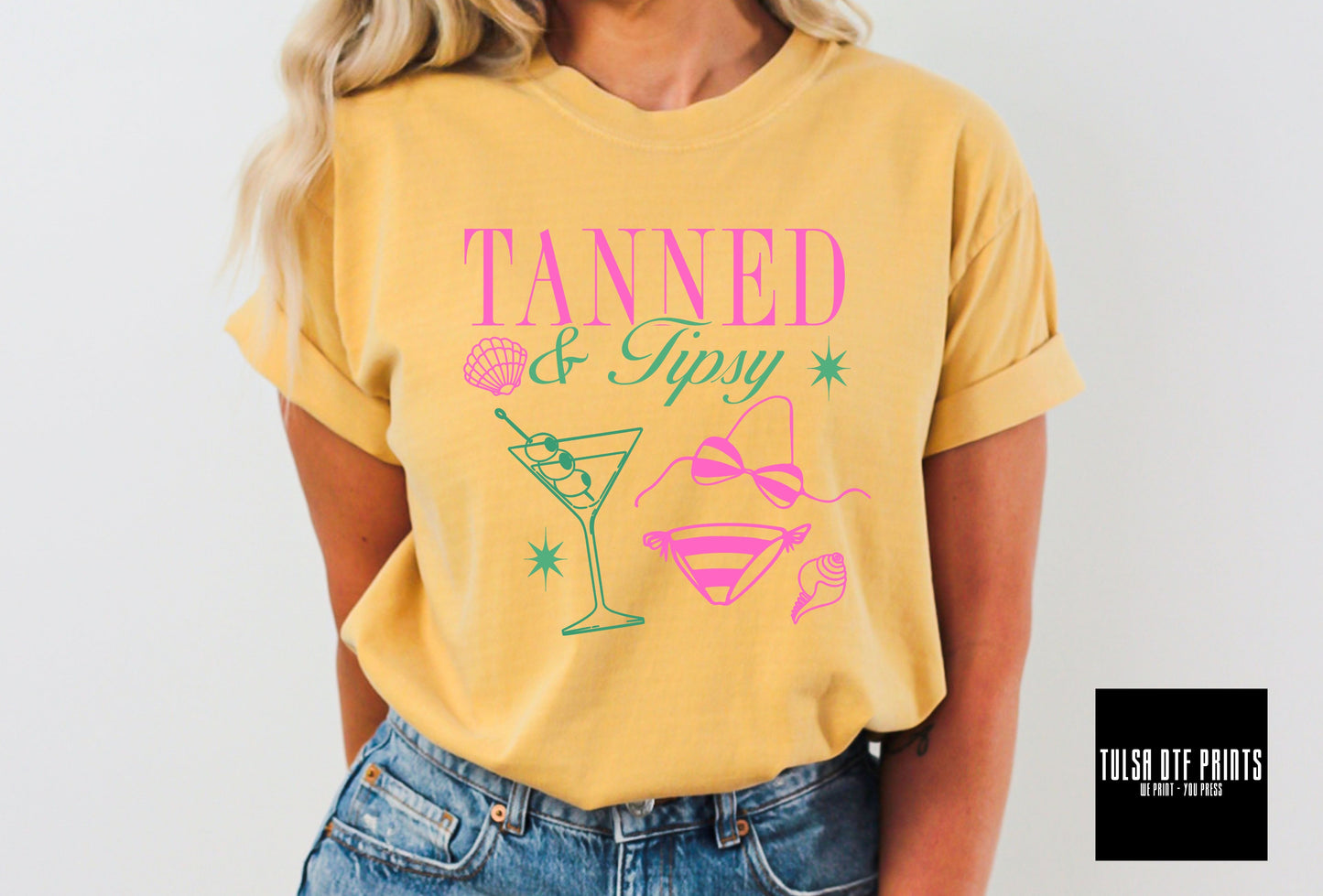 DTF TANNED & TIPSY TRANSFER