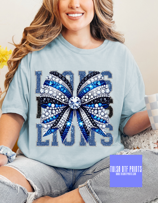DTF LIONS STACKED W/ BOW TRANSFER