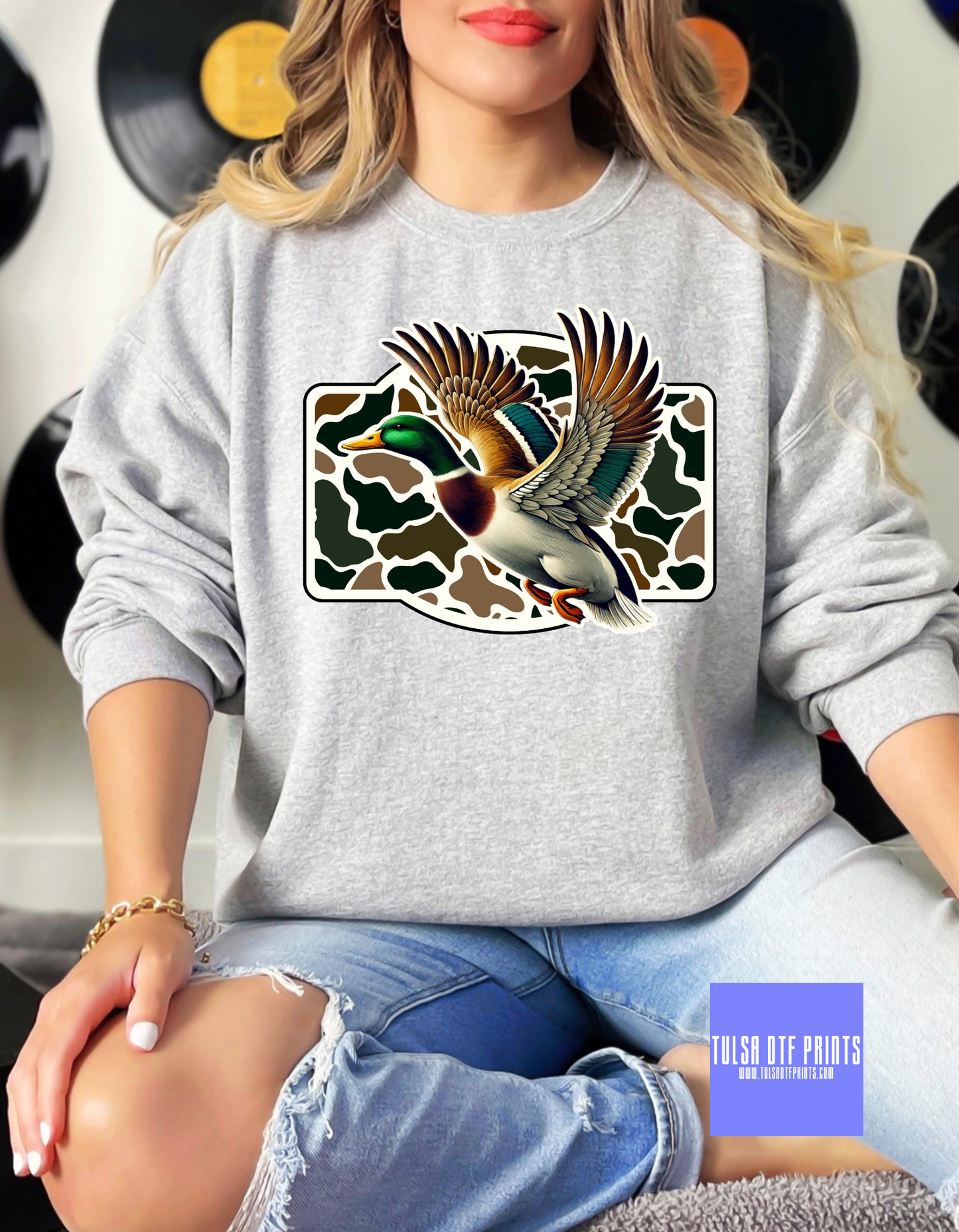 DTF FLYING DUCK CAMO TRANSFER