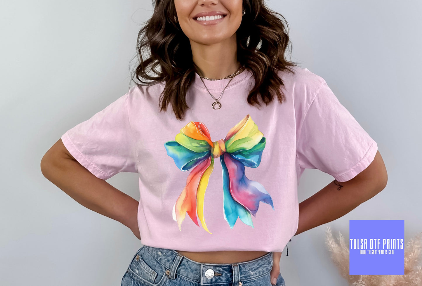 DTF RAINBOW BOW TRANSFER
