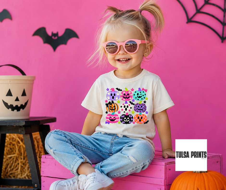 DTF CUTE SPOOKY PUMPKINS TRANSFER