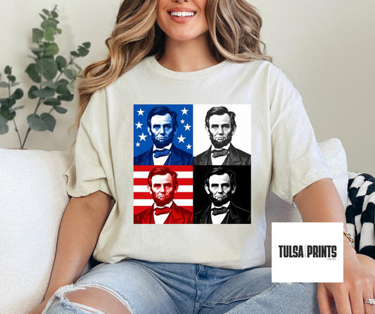 DTF ABRAHAM LINCOLN PORTRAIT TRANSFER