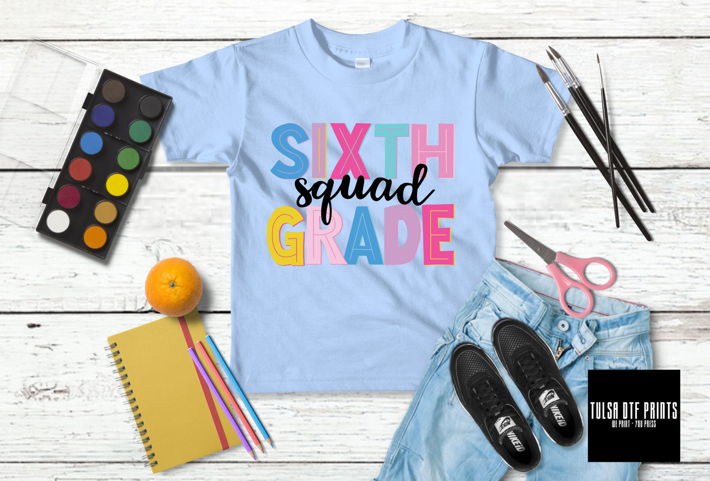 DTF BACK TO SCHOOL SQUAD (PRE-K TO SIXTH GRADE AVAIL.) TRANSFER