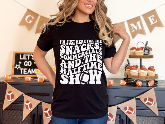 DTF HERE FOR THE SNACKS, COMMERCIALS & HALFTIME SHOW - TWO COLORS