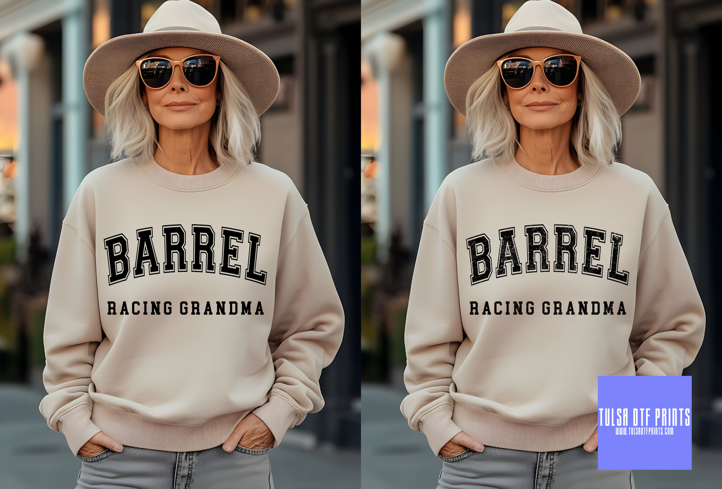 DTF BARREL RACING GRANDMA (2 COLORS AVAIL.) TRANSFER