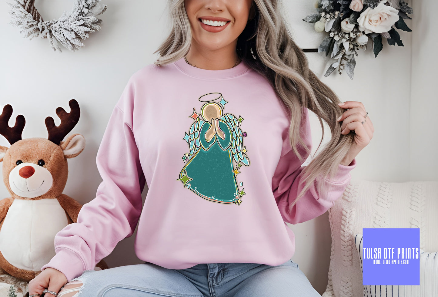 DTF ANGEL WITH STARS (3 COLORS AVAILABLE) TRANSFER