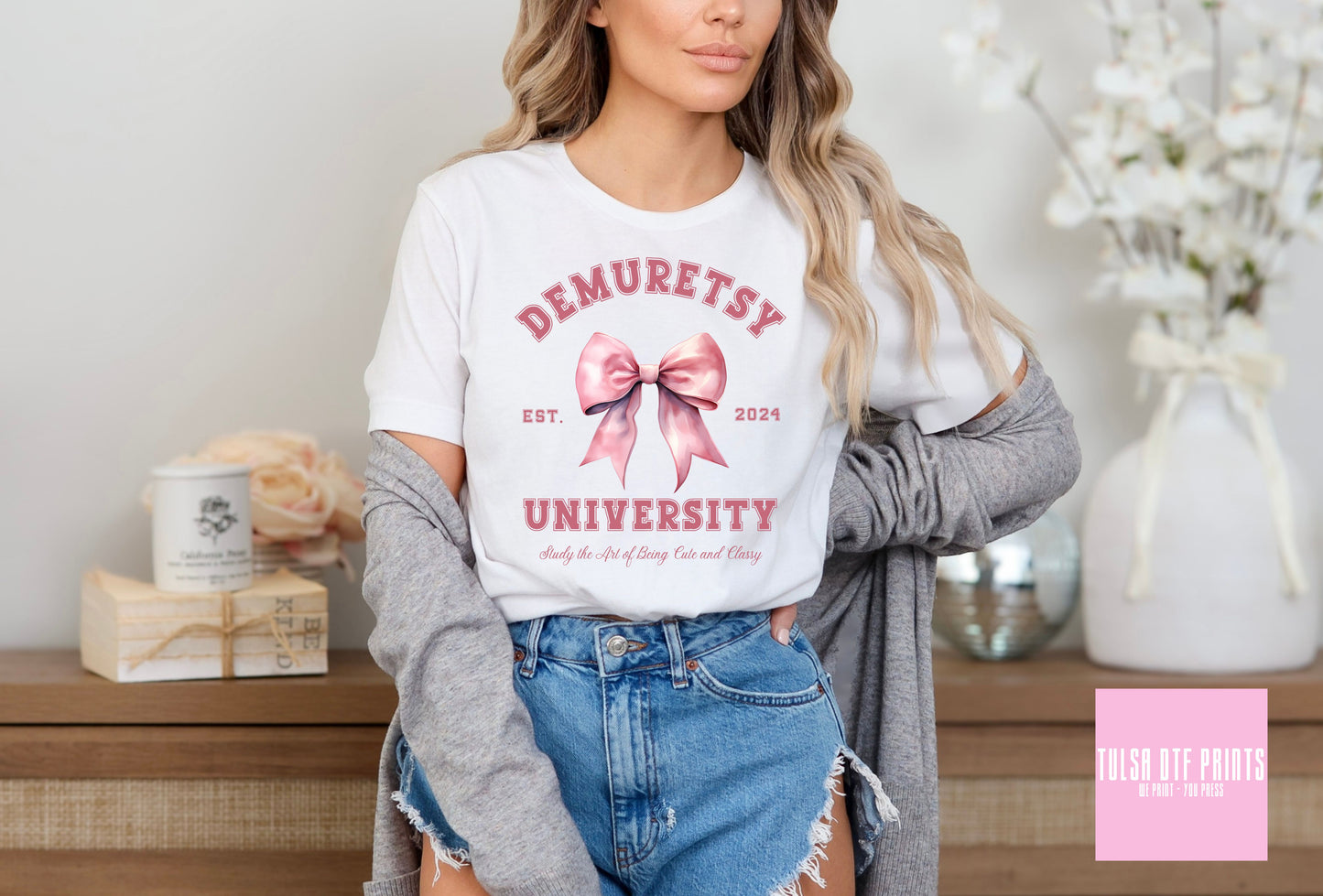 DTF DEMURETSY UNIVERSITY COQUETTE TRANSFER