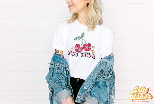 DTF RETRO CHERRY BE YOU TRANSFER