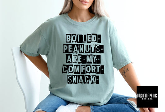 DTF BOILED PEANUTS ARE MY COMFORT SNACK TRANSFER