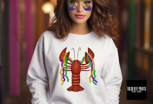 DTF CRAWFISH MARDI GRAS TRANSFER