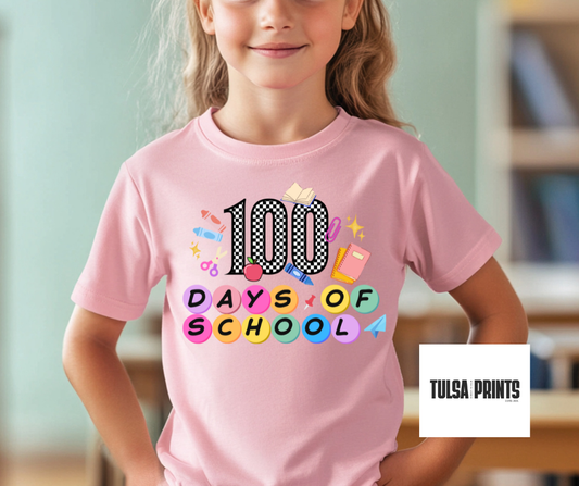 DTF 100 DAYS OF SCHOOL TEACHER CLIPART TRANSFER