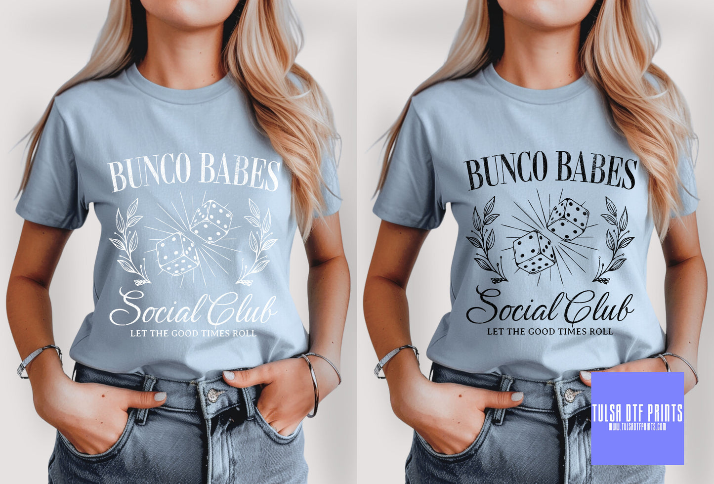 DTF DICE SOCIAL CLUB (2 COLORS AVAIL.) TRANSFER