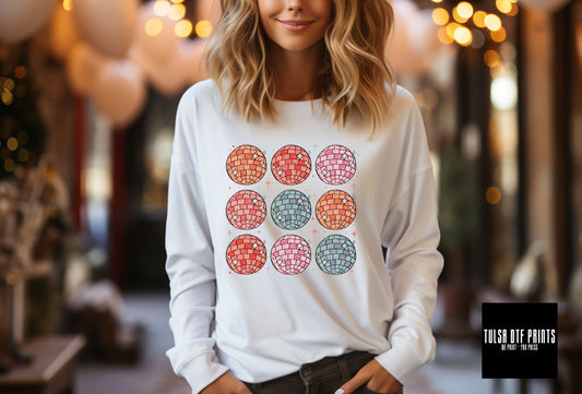 DTF DISCO BALLS TRANSFER