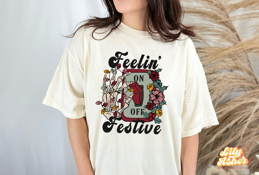DTF FEELIN FESTIVE SKELETON SWITCH TRANSFER
