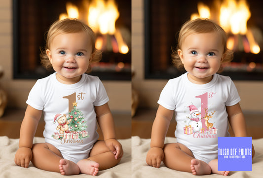 DTF FIRST CHRISTMAS (2 COLORS AVAILABLE) TRANSFER
