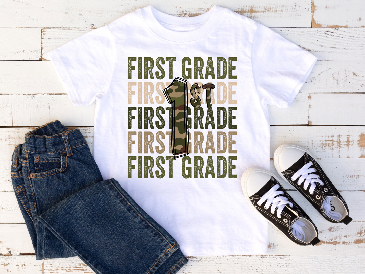 DTF FIRST GRADE ARMY CAMO TRANSFER