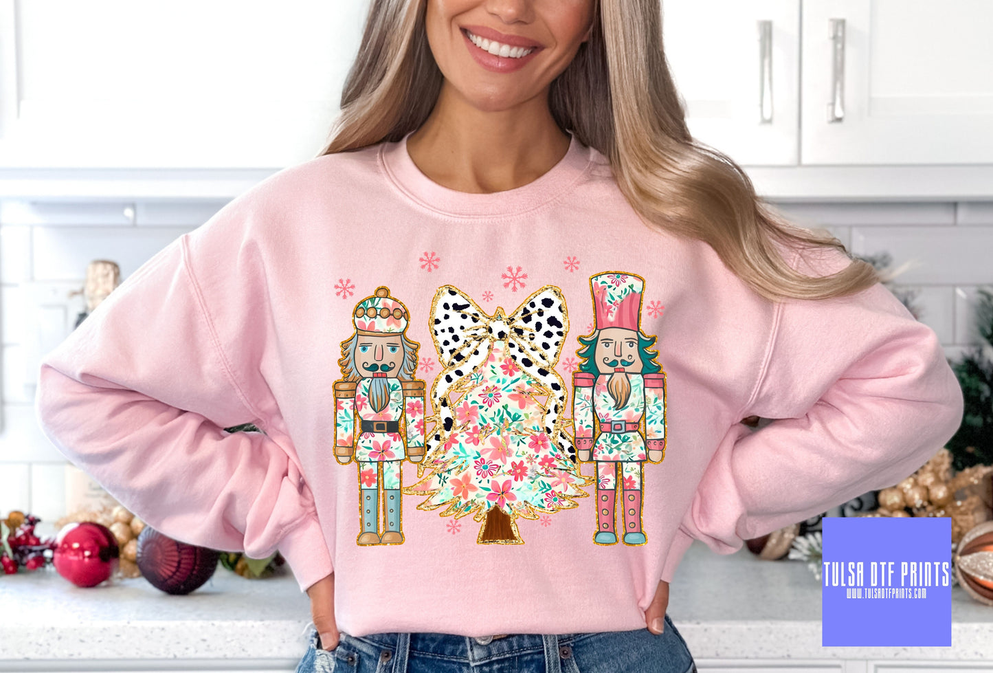 DTF FLORAL NUTRACKERS & CHRISTMAS TREE TRANSFER