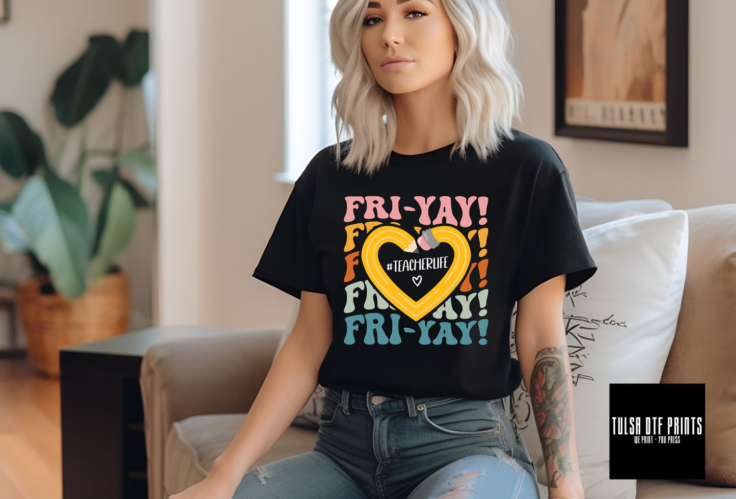 DTF FRI-YAY TEACHER LIFE TRANSFER