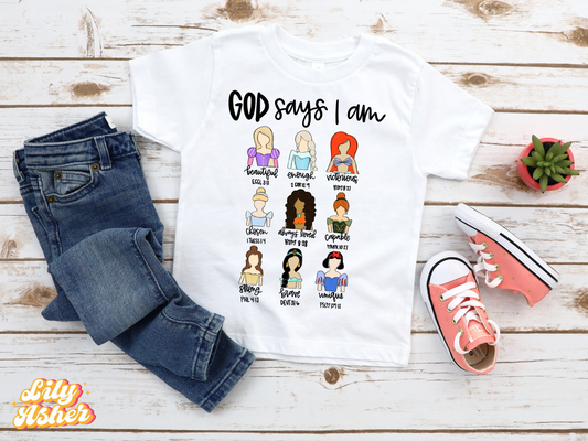 DTF GOD SAYS I AM - PRINCESS TRANSFER