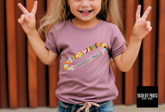 DTF GOOD VIBES FRIENDSHIP BRACELET TRANSFER