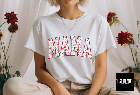 DTF MAMA VALENTINE'S DAY RETRO TEXT TRANSFER