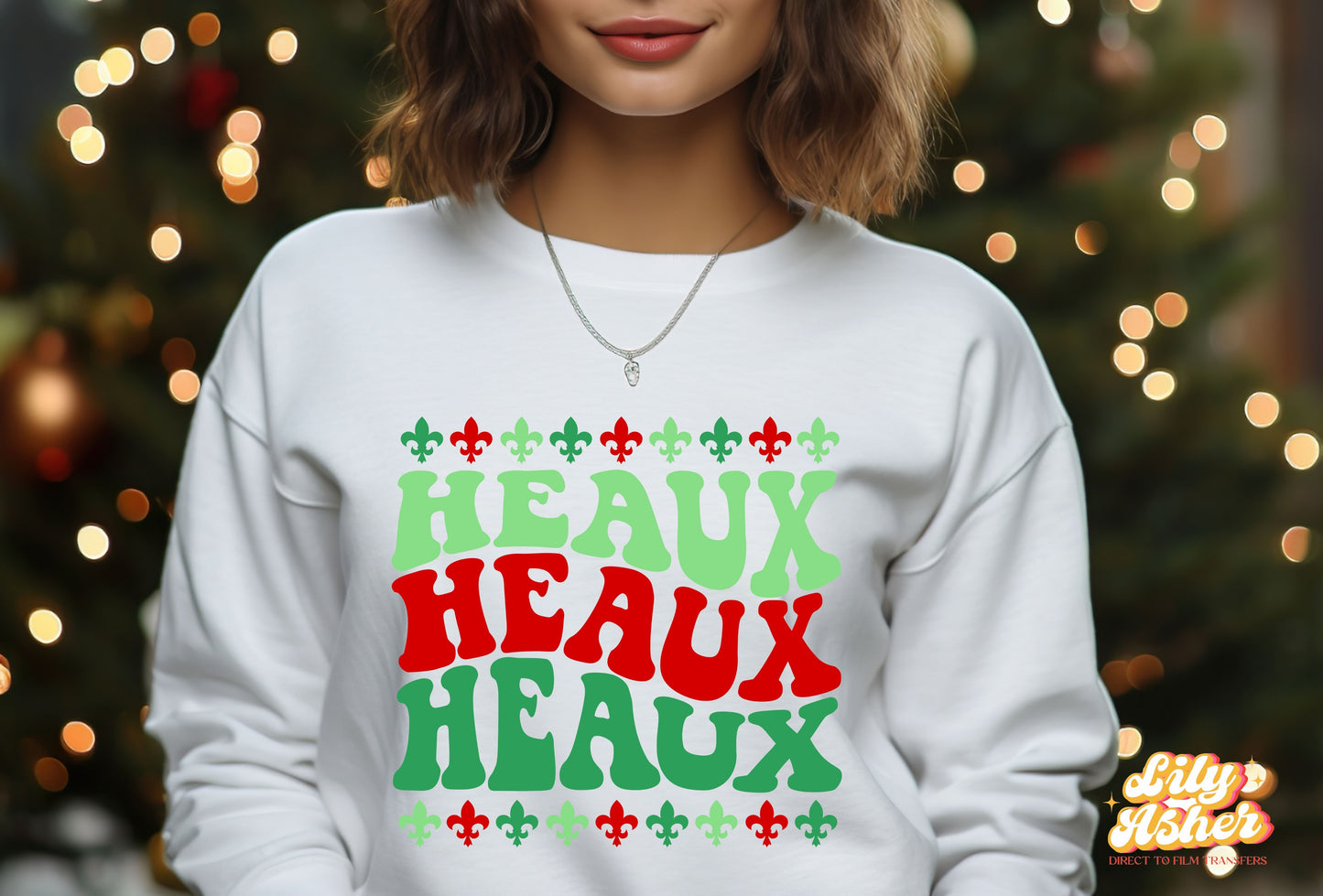 DTF HEAUX HEAUX HEAUX GROOVY WAVE TEXT TRANSFER