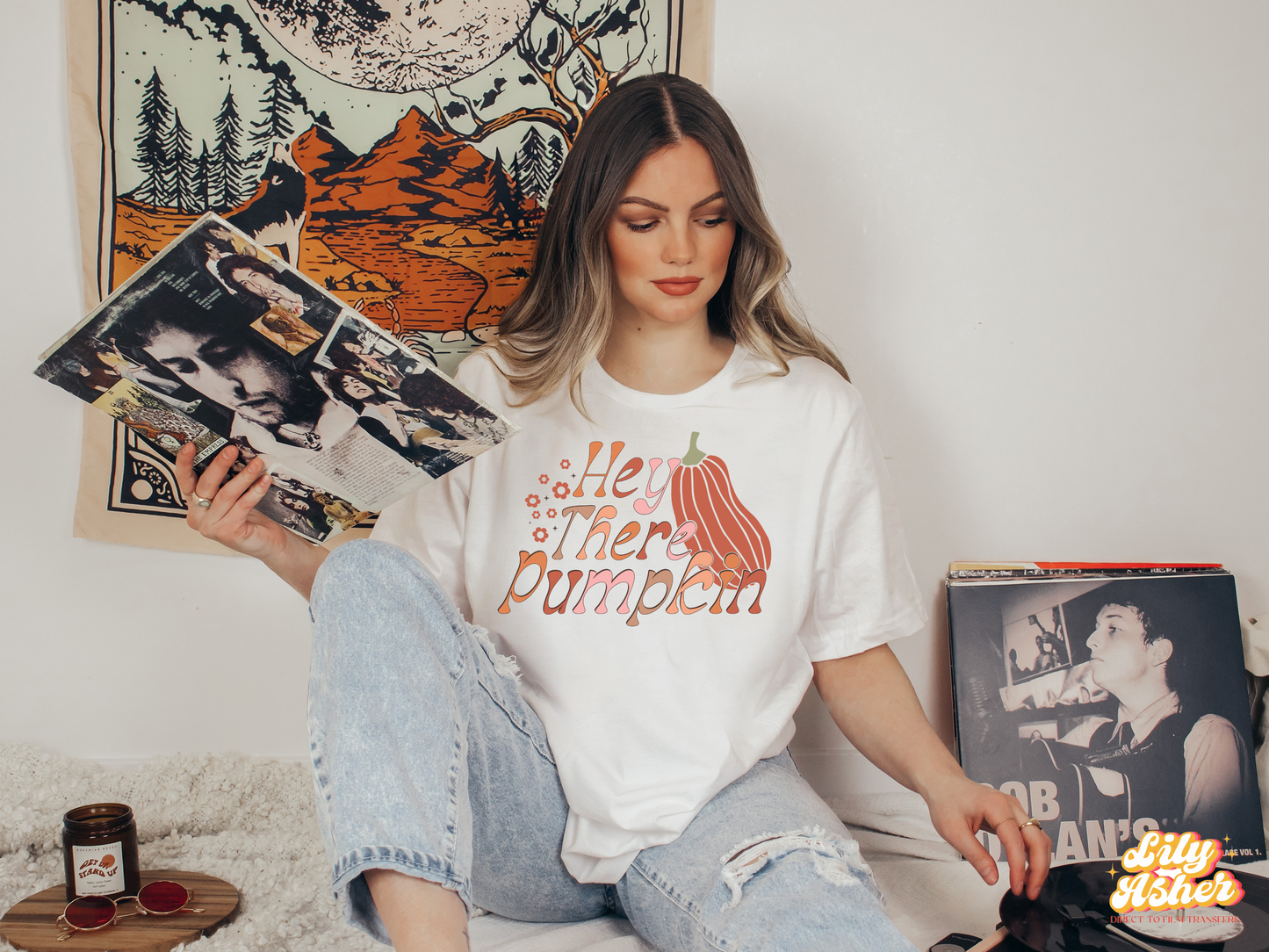 DTF HEY THERE PUMPKIN MINIMALIST TRANSFER