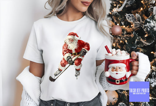 DTF HOCKEY SANTA TRANSFER