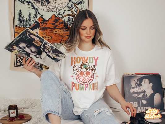 DTF HOWDY PUMPKIN FALL SMILEY TRANSFER