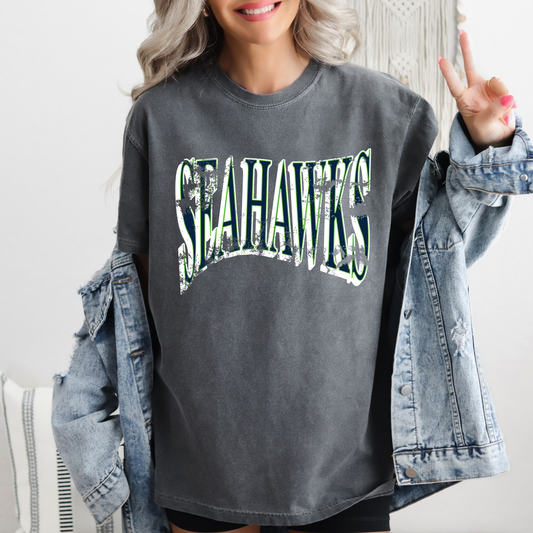 DTF SEAHAWKS CURVY DISTRESSED PNG