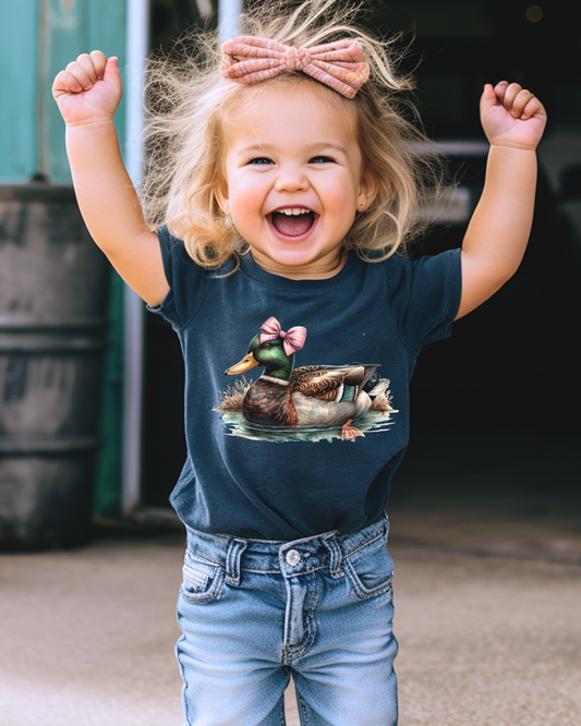 DTF COUNTRY GIRL DUCK W/ BOW TRANSFER