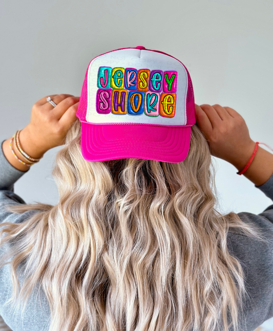 DTF JERSEY SHORE 3D INFLATED LETTERS TRANSFER