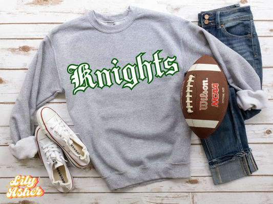 DTF KNIGHTS GREEN/WHITE DUKE DESIGN TRANSFER