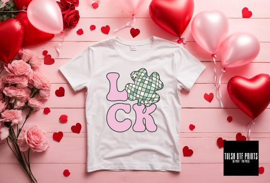 DTF LUCK CLOVER LEAF TRANSFER