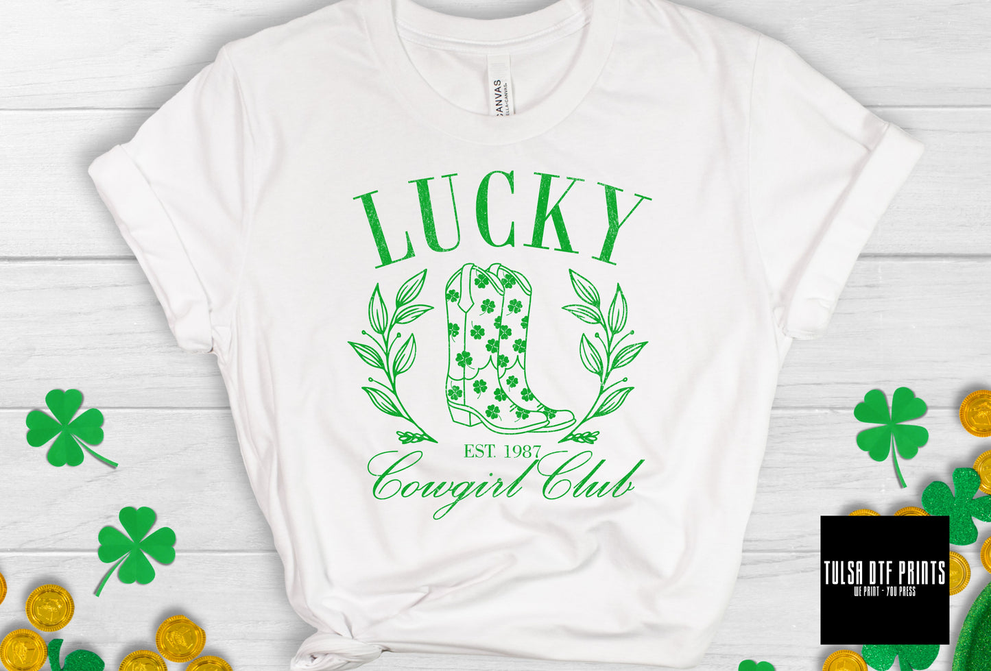 DTF LUCKY COWGIRL CLUB TRANSFER